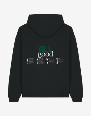 Alternative view of Juodas oversize džemperis „All Good“