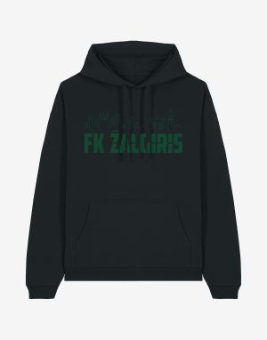 Juodas oversize džemperis „FK Žalgiris“