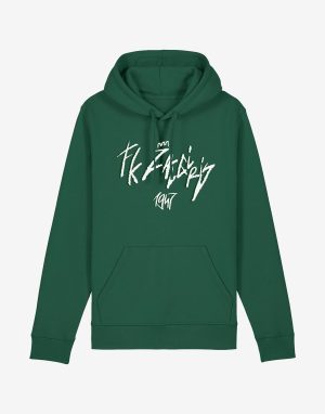 Žalias džemperis su stilingu užrašu „FK Žalgiris 1947“